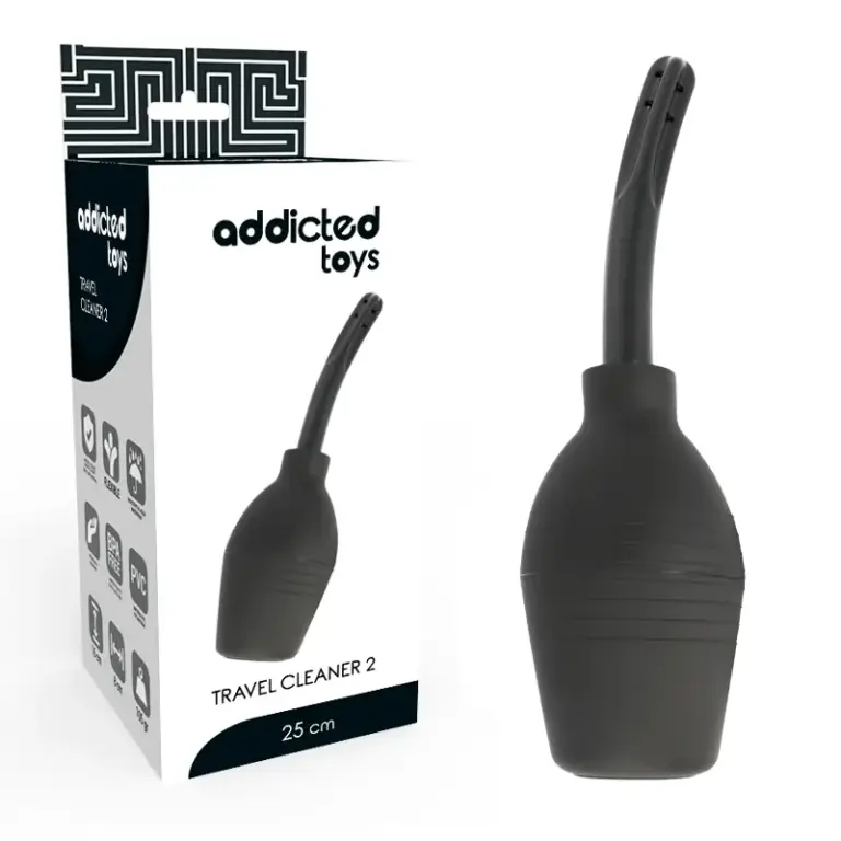 ADICCTED TOYS - SQUEEZE CLEAN BLACK: Enema Profesional y Seguro - vista principal