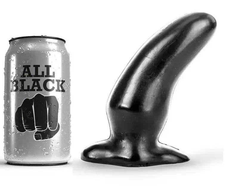 ALL BLACK - Plug Anal Premium 13 cm para Placer Intenso