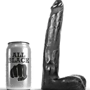 ALL BLACK - DILDO REALISTIC 21 CM Profesional Original