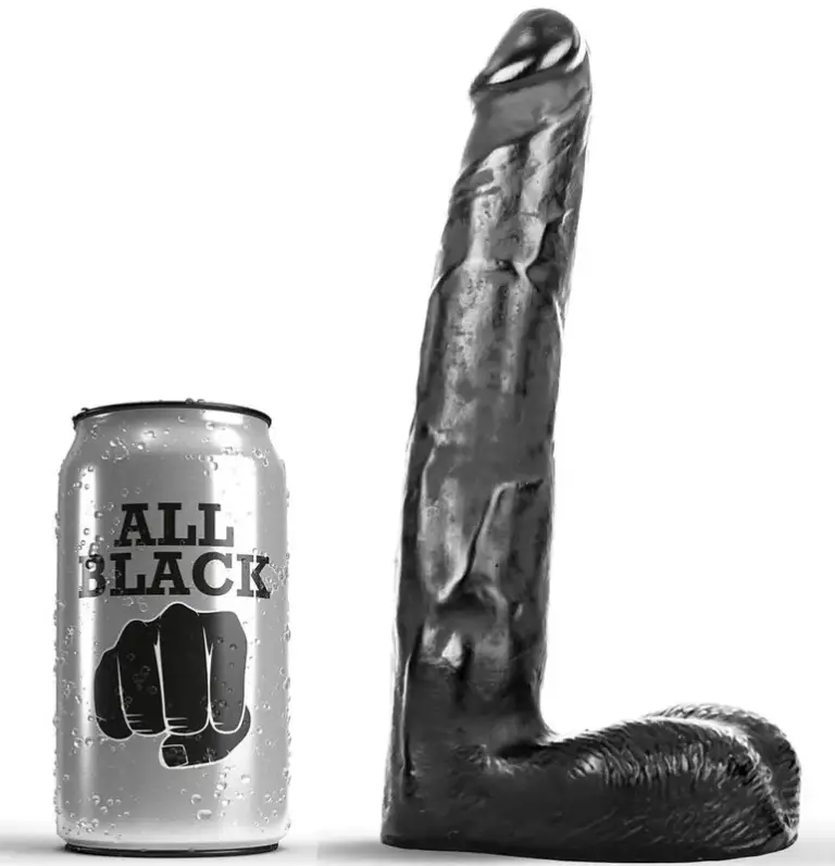 ALL BLACK - DILDO REALISTIC 21 CM Profesional Original - vista principal