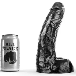 ALL BLACK - Dong 25,5 cm Profesional para Placer Intenso