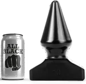 ALL BLACK - Plug Anal Profesional 20,5 cm para Placer Extremo