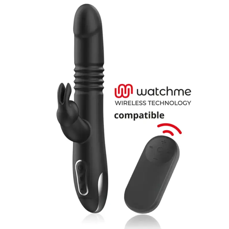 BLACK&SILVER - KENJI Rabbit Vibrator Premium con Control Remoto - vista principal