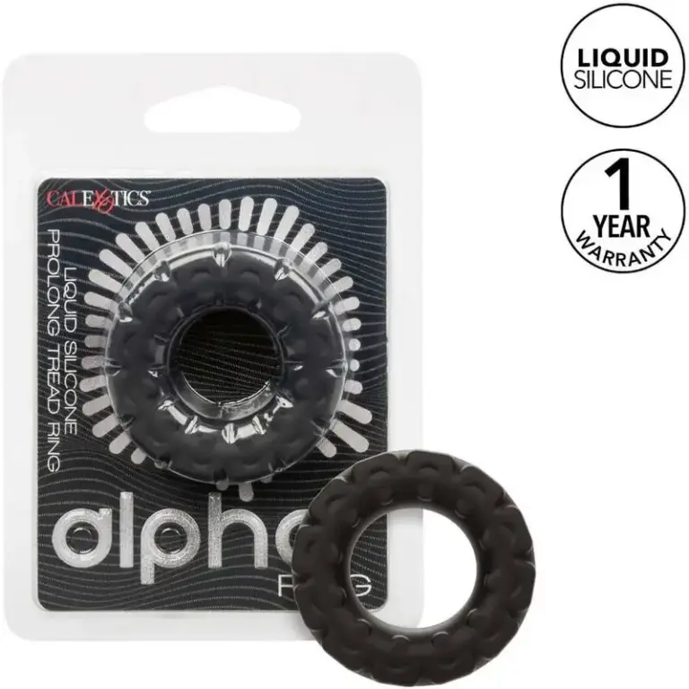 CALEXOTICS - Alpha Prolong Tread Ring Premium Black - vista principal