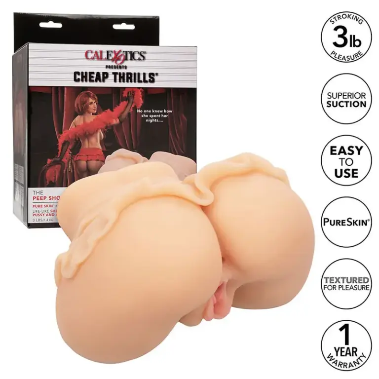 CALEXOTICS - The Peep Show Girl Doble Masturbador Realista - vista principal
