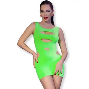 CHILIROSE - CR 4621 Dress Sexy Verde S/M | Original y Sofisticado