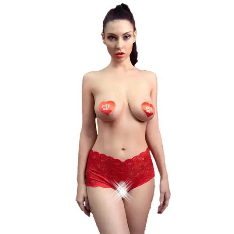 CHILIROSE - Panties Crotchless Rojos para Seducir - vista principal