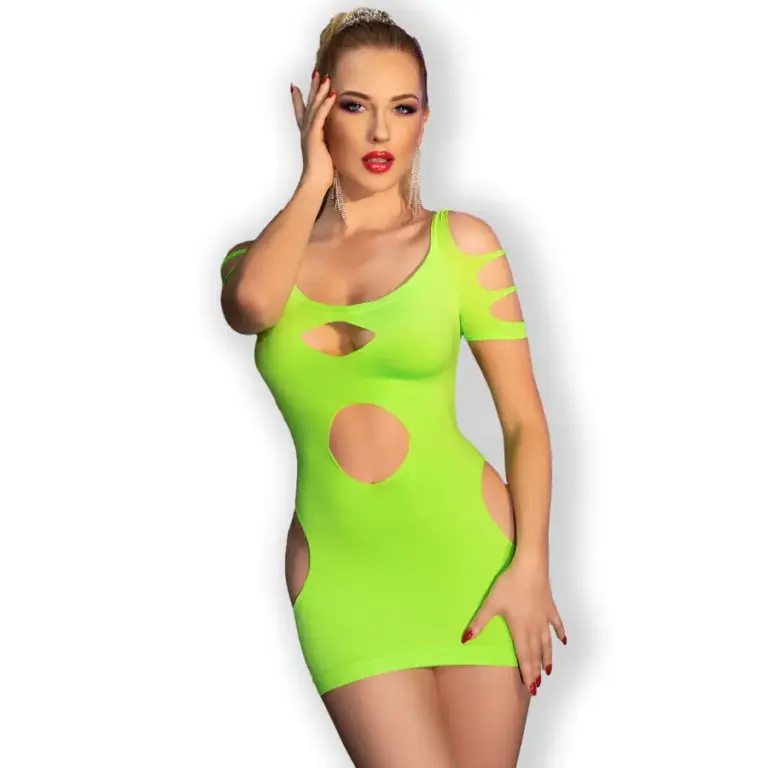 CHILIROSE - CR 4671 Dress Sensual Verde S/M - vista principal