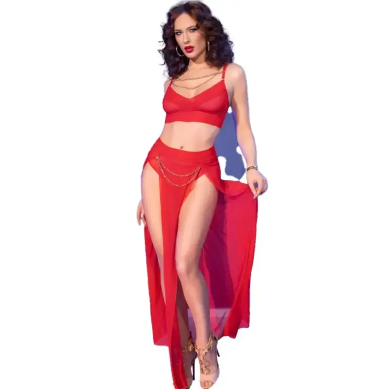 CHILIROSE - Conjunto CR 4850 Red Sensual con Accesorios Premium - vista principal