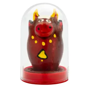 CONDOMERIE - HANDPAINTED NOVELTY CONDOMS BULL MODEL 1