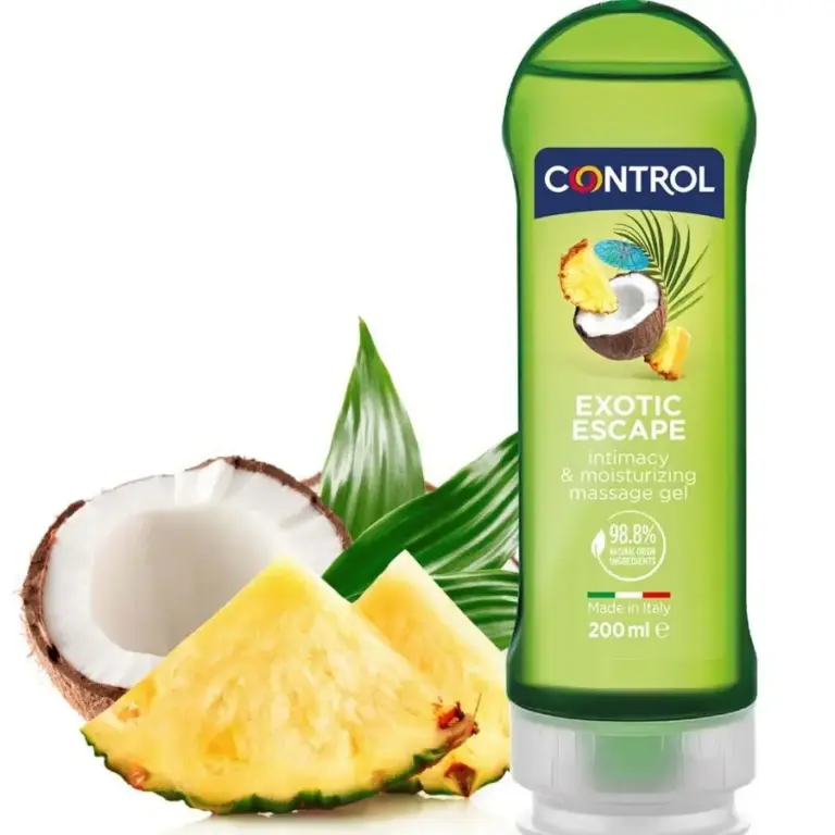 Control - Gel de Masaje 2 en 1 Exótico 200 ml | Hidratación Premium
