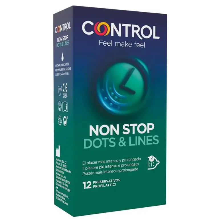 CONTROL - Condones Retardantes con Puntos y Estrías 12 Unidades - vista principal