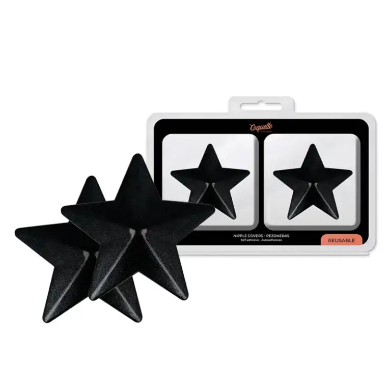 Coquette Chic Desire - Nipple Covers Estrellas Negras Premium - vista principal