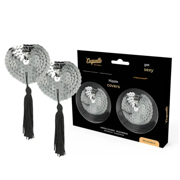 Coquette Chic Desire - Nipple Covers Silver Elegantes y Originales - vista principal