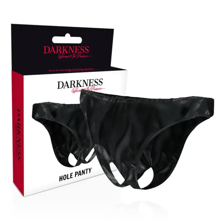 DARKNESS - Panties Unisex Abiertos Premium para Fetichistas - vista principal