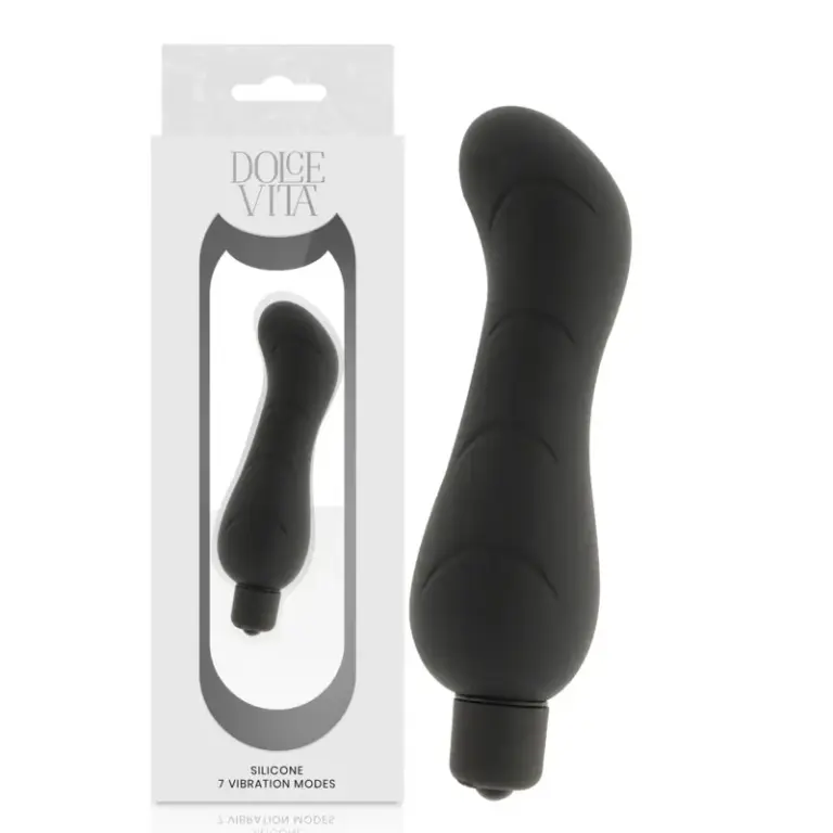 DOLCE VITA - G-Spot Vibrador Premium de Silicona Negro