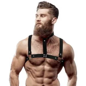 Fetish - Adjustable Chest Harness for Men | Premium Eco-Leather