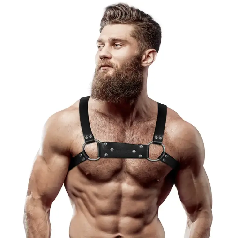 Fetish - Submissive Attitude Bulldog Chest Harness M/L - Eco-Leather - vista principal