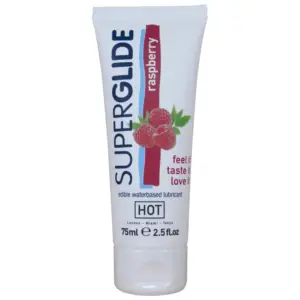 HOT - Superglide Lubricante Comestible Frambuesa 75ml | Placer Premium