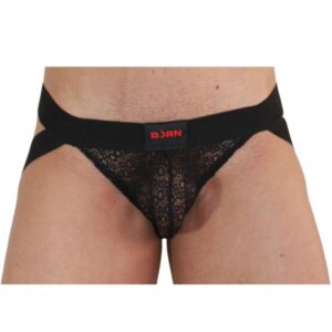 BURN - 005 JOCK LINGERIE BLACK L