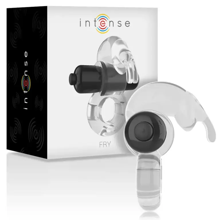 INTENSE - Anillo Vibrador Rabbit Premium Transparente - vista principal