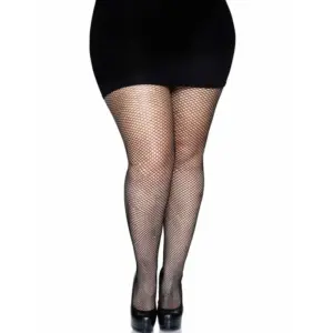 LEG AVENUE - Backseam Pantyhose Black Plus Size Elegantes y Sexy