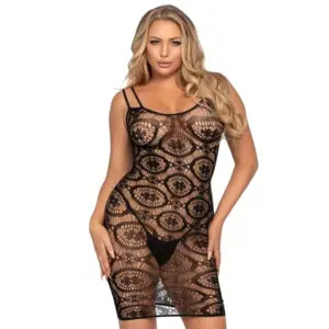 LEG AVENUE - Daisy Crochet Mini Dress Sexy y Elegante