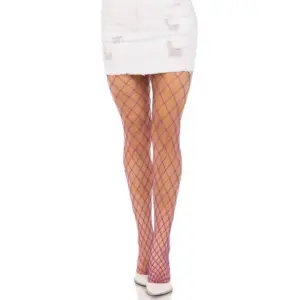 LEG AVENUE - Diamond Fishnet Pantyhose Violet Original