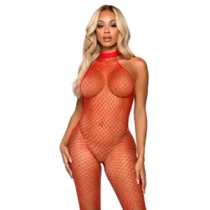 Leg Avenue - Bodystocking Frivole Sexy Rojo | Elegancia Única