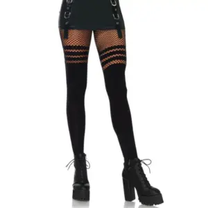 LEG AVENUE - Pantyhose Fishnet Stripes Premium Original