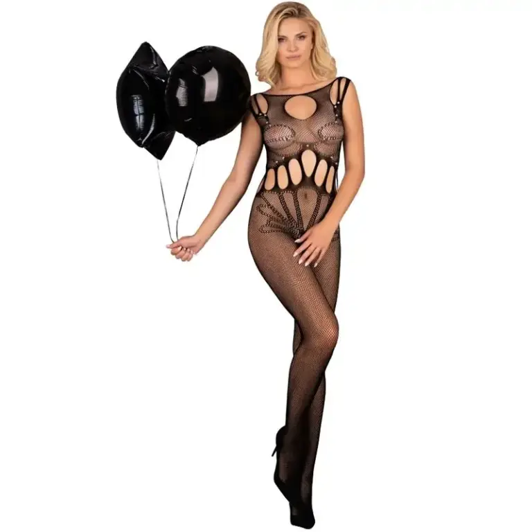 LIVCO CORSETTI FASHION - Amahil Bodystocking Crotchless Black One Size - vista principal