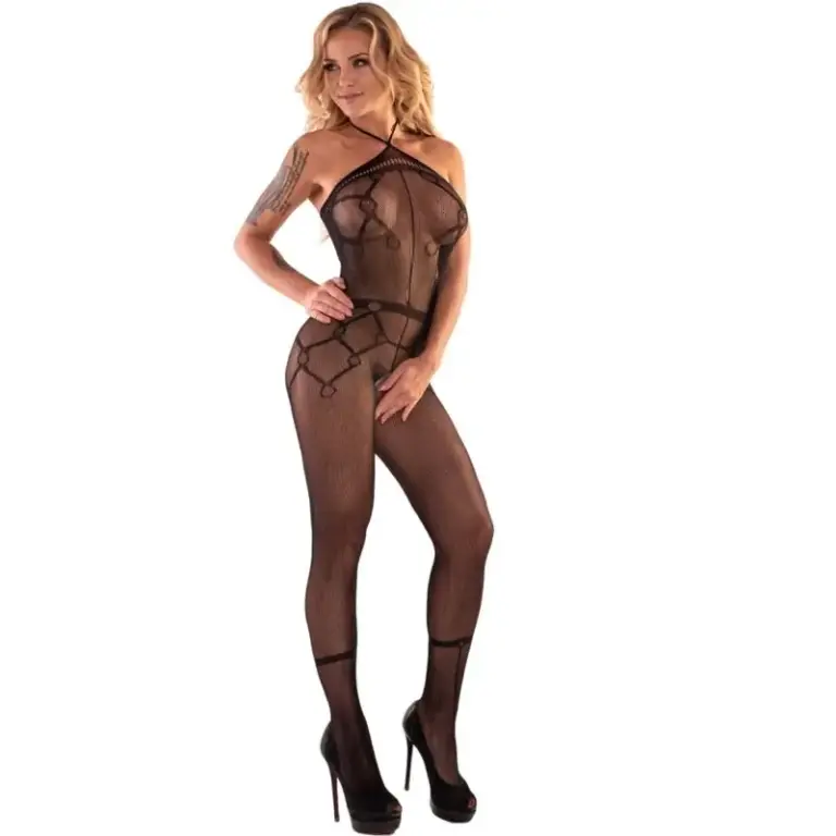 LIVCO CORSETTI - Bodystocking Crotchless Elegante para Mujeres - vista principal