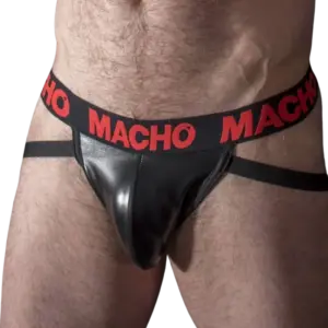 MACHO - Jock Red Leather S Premium para Hombres