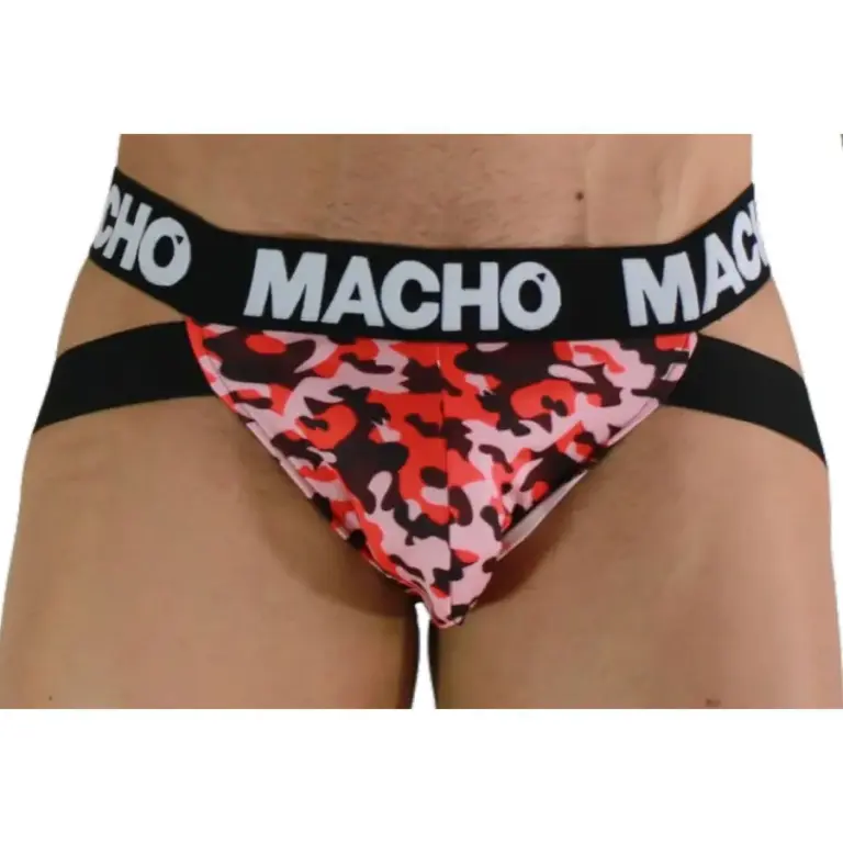 MACHO - MX28MR Jockstrap Militar Rojo XL Original - vista principal
