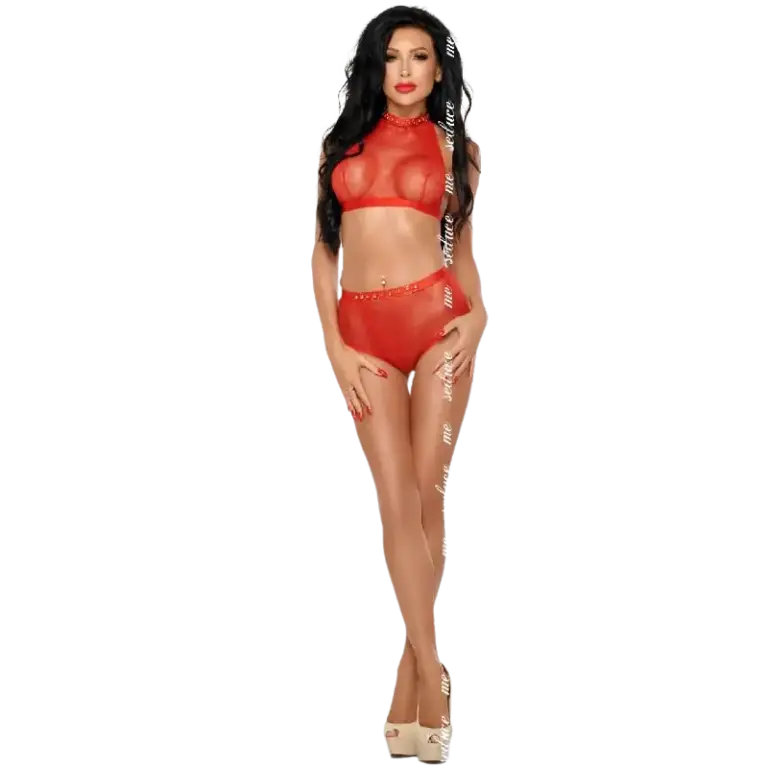 Me-Seduce - Mona Set Red S/M | Lencería Premium Erótica - vista principal