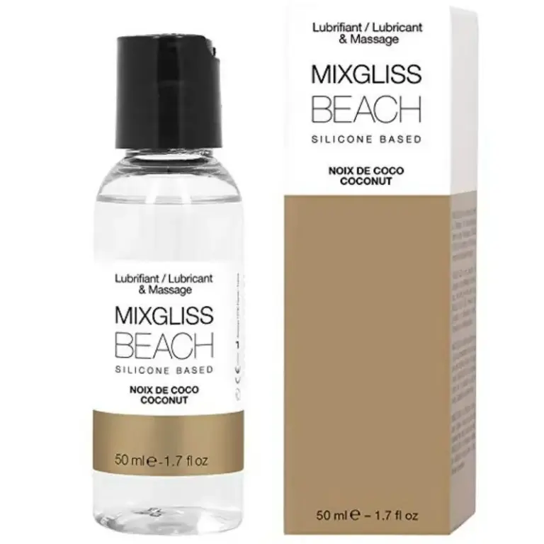 MIXGLISS - Lubricante Silicona Profesional 50 ml | Aroma Coco - vista principal