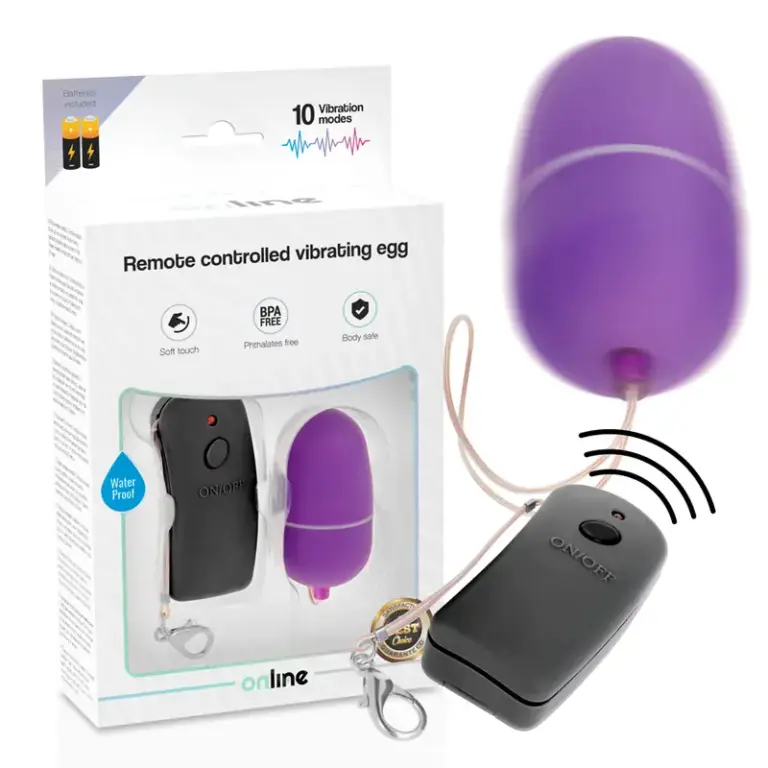 ONLINE - Huevo Vibrador Control Remoto Premium en Púrpura - vista principal