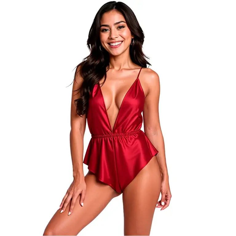 PASSION - Bodysuit SENSIE Burgundy L/XL Elegante y Versátil - vista principal