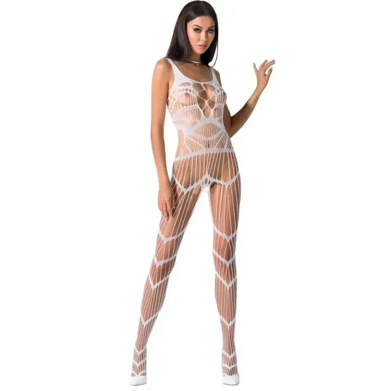 PASSION - Bodystocking Sexy Blanco BS058 Original y Único