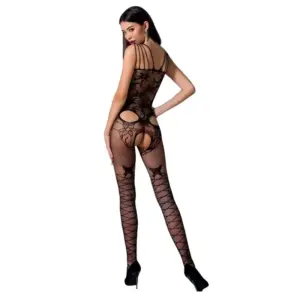 PASSION - Bodystocking Sexy Mujer BS076 con Encaje Negro