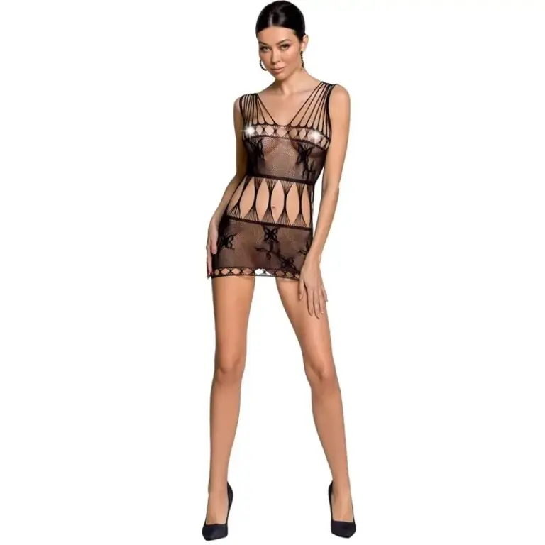 Passion - Bodystocking Sexy Negro para Mujer BS090 Original - vista principal