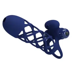 Pretty Love - Anillo Vibrador Profesional con Silicone Azul