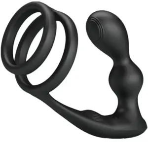 PRETTY LOVE - Anillo Pene Marshall con Plug Anal Vibrante Remoto