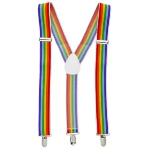 PRIDE - Suspenders con Bandera LGBT Original y Divertida