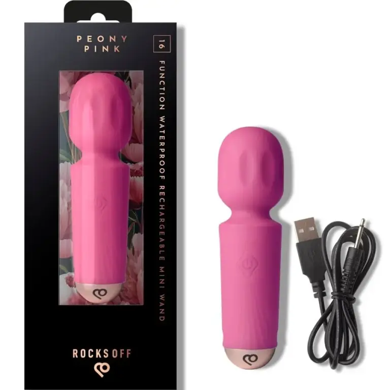 ROCKS-OFF - Mini Vibrador Wand Recargable 16 Modos Premium - vista principal