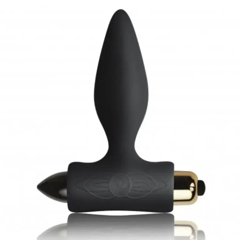 ROCKS-OFF - Plug Anal para Principiantes Vibrante Premium Negro