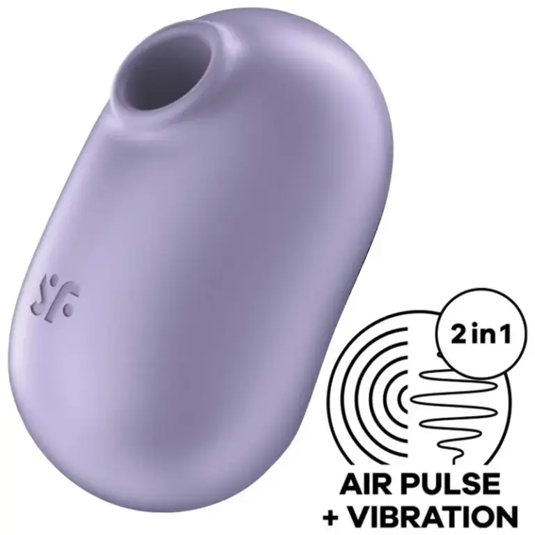 SATISFYER - PRO TO GO 2 Estimulador Doble de Pulso de Aire y Vibrador