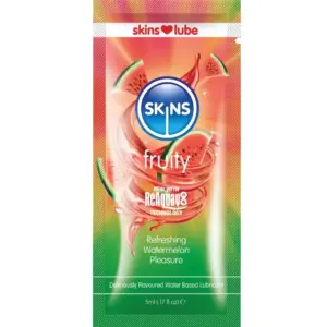 SKINS - FRUITY WATER-BASED LUBRICANT WATERMELON SINGLE-DOSE 5 ML