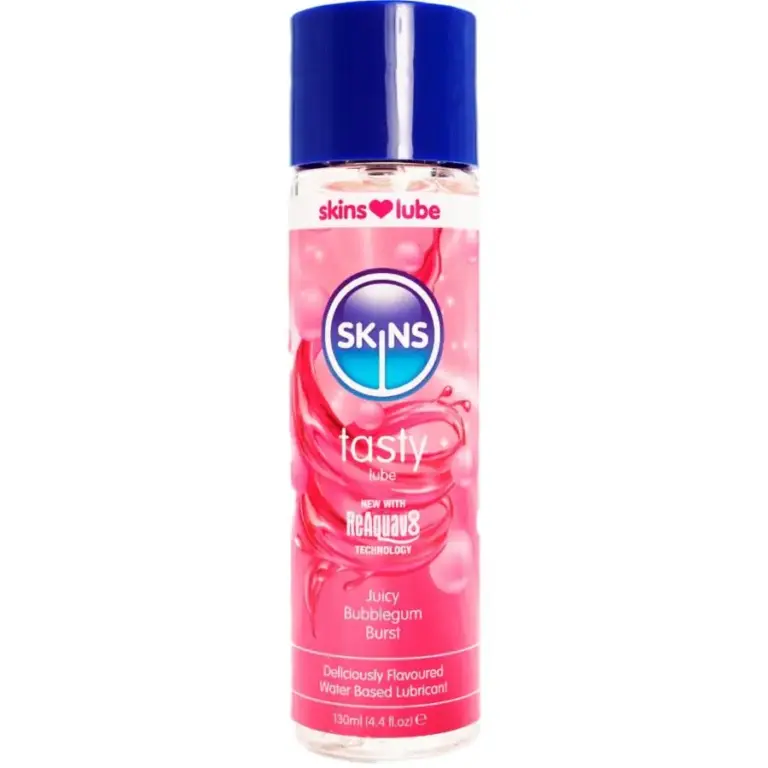 SKINS - Lubricante Sabor Bubblegum Premium 130 ML
