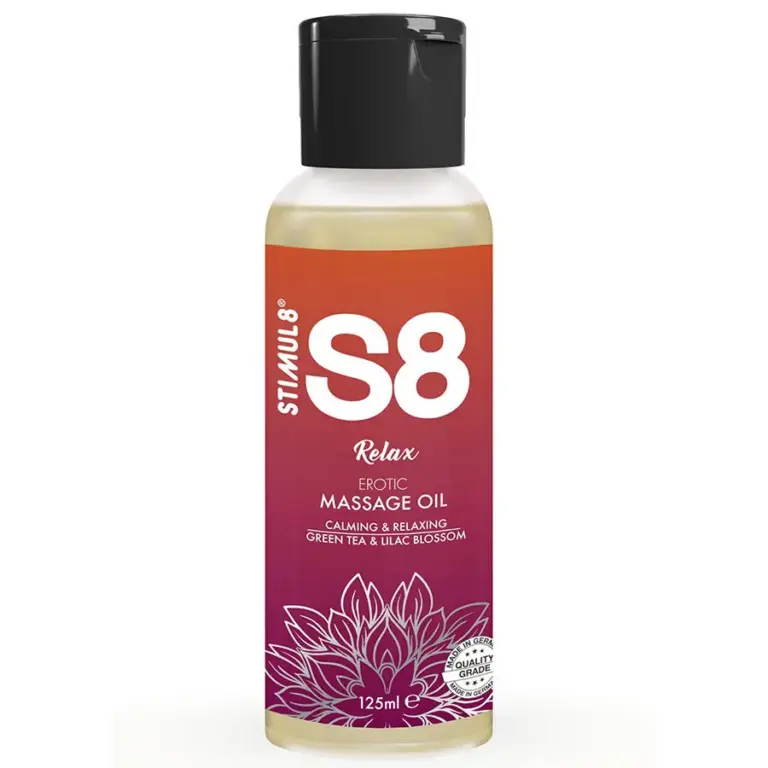 STIMUL8 - Aceite de Masaje Relax Té Verde Premium 125 ml - vista principal